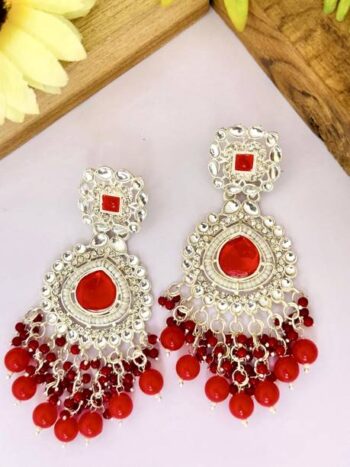 Elegant Pink AD/American Diamond Studded 18k Gold Plate...