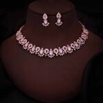 Alloy Rhodium White Jewel Set