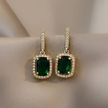 Pearl Diamond Long Korean Earrings Trendy Western Fashi...