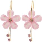 Korean Gold-Plated CZ Diamond Drop Earings For Girls & ...