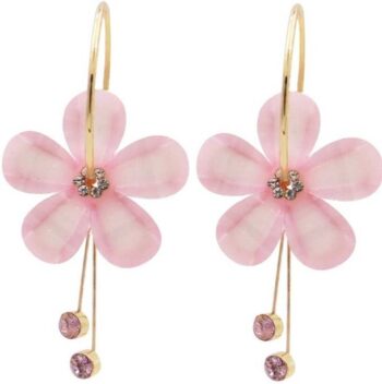 Korean Gold-Plated CZ Diamond Drop Earings For Girls & ...