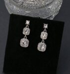 Silver Replica Natural Stone Alloy Stud Earring, Earrin...