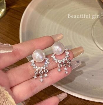 Combo of 2 Pearl & Crown Cubic Zirconia Small Cubic Zir...