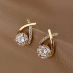 Gold Plated Crystal Dangle And Drop Earrings For Women ...