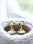 Korean AD Heart Shaped Gold-Plated Hoop Earrings For Gi...