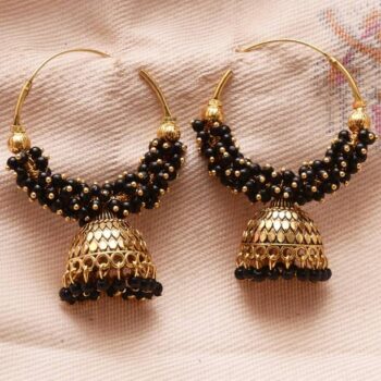 Korean Rhinestone Décor Colorful Heart Drop Tassel Earr...