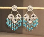 Long Chain Bow Tie Korean Earrings For Women Girls Tren...