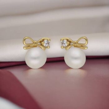 Gold plated Mango Tops Brass Stud Earring