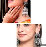 Caria Jewellery Fine Dangler Cubic Zirconia Earrings Cu...