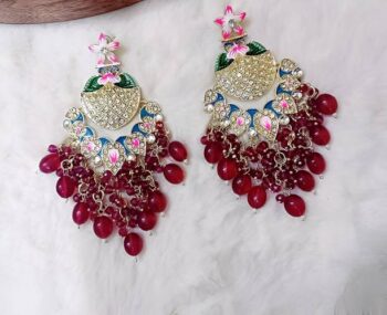 ALANKARIKA Triangular Shaped Crystal Studs for girls an...