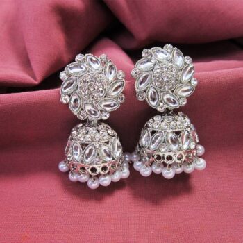 PEARL PINK HEARTS KOREAN EARRINGS FOR WOMEN GIRLS, NEW ...