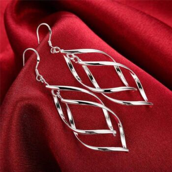 White Pearl Zircon Drop Korean Earrings For Women Girls...