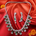 Gold Plated Kundan Pearl Polki Ad Cz Necklace Jewllery ...