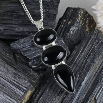 Healing Stone Pendant Natural Polly Crome Crystal Stone...