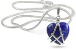 Natural Amethyst Pendant Locket Rough Shape with Thread...