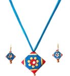 Brass Rhodium Multicolor Jewel Set