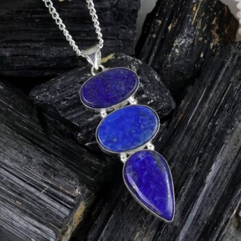 Gemstone Pendant for Women & Girls/Multi Stones Agate E...