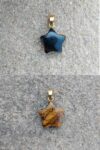 Hakik Gemstone Locket Agate Silver, Stone Locket
