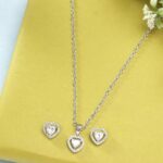 Pack Of 2 Natural Gemstone Crystal Pointer Shape Locket...