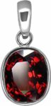 Diamond Pendant With Natural American Diamond Stone Sil...