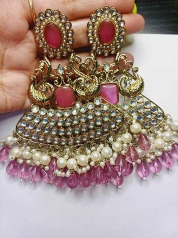 pack of 2 beautiful oxidised combo earring for women & ...