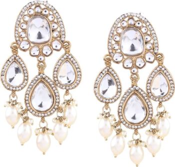 On Point Fashionable Golden Hoop earrings Brass Hoop Ea...
