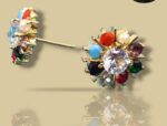 Navratri stone multicolored Earrings for women and girl...