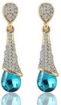 Jeweave Proto Meena Stone Long Earrings for Ethnic part...