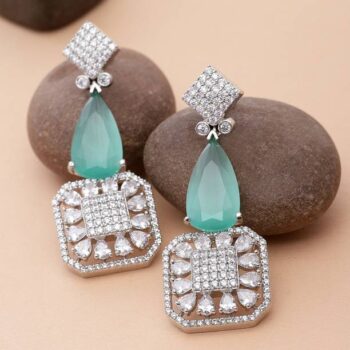 Big Stone Work Stud Earring or Women & Girls Alloy Stud...