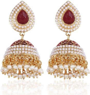 LC imitation’s Korean Western Partywear AD/CZ Stone ear...