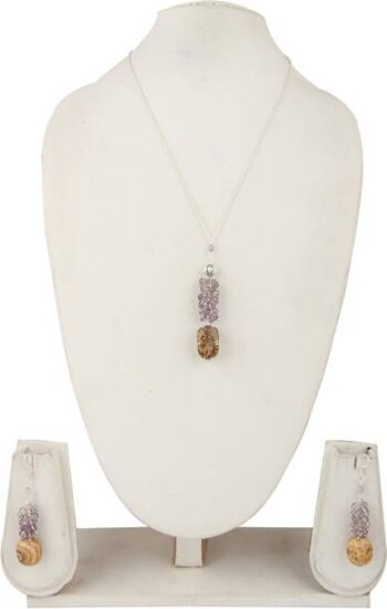 Copper Green, White Jewel Set