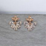 American Diamond Premium Crystal Alloy Stud Earring Cub...