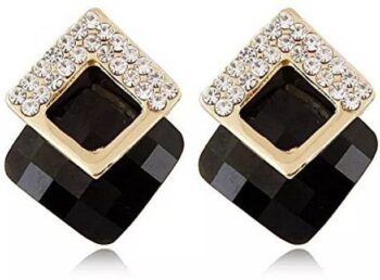 Wedding Festive Black Color Oxidized Big Hoop Jhumka Ea...