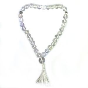 Tasbeeh 8 mm 33 Beads Jap Mala-Clear Quartz