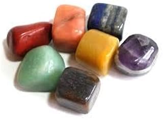 Healing Crystals India: Chakra Healing Set - 7 Piece Assorted Polished Gemstones c