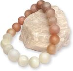 Chitshakti Lab Certified Semi-Precious Bracelet | Unisex both for Men & Women | 18beads Stretchable Bracelet | Natural Crystal Healing Stone | Best for Gifting
