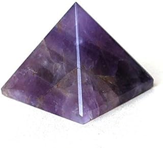 Healing Crystals India Amethyst Stone Pyramid 25-30mm Hand Carved Crystal Altar Healing Tray Dish Devotional Focus Spiritual Chakra