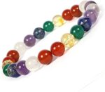 Reiki Crystal Products With 7 Chakra Stone Healing Bracelet For Unisex Adult (multicolour)
