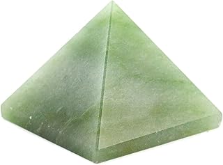 Crystu Natural Green Jade Pyramid for Reiki Healing and Crystal Healing Stone Pyramid Size 40-45 mm (Color : Green) Pack of 1 pc
