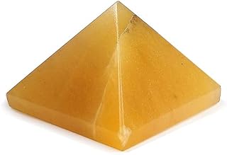 Reiki Crystal Products Natural Citrine Pyramid Crystal Stone Pyramid Size 20-25 mm for Reiki Healing and Crystal Healing Stone Pyramids (Color : Yellow)