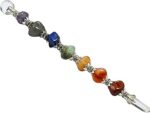 Crystal Heaven Chakra Wand Healing Crystal Wands - Chakra Tumbled Stones Crystal Wand For Meditation, Healing, Yoga, Magic And More - Crystals And Healing Stones Gift