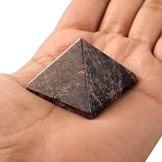 Reiki Crystal Products Natural Garnet Pyramid for Reiki Healing and Crystal Healing Stone Pyramid Size 30-35 mm (Color : Red) Pack of 1 pc