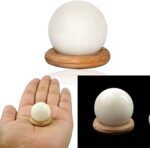 Reiki Crystal Products White Agate Ball Sphere for Reiki Healing, Grid and Aura Cleaning, Vastu Correction and Crystal Healing Stone Ball Size 20 mm (Color : White)