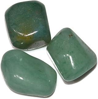 Healing Crystals India Chakra Crystals Healing Stones Natural Crystals Gemstones Spiritual Stones Reiki Healing Chakra Balancing Metaphysical Healing Polished Tumbled Stones (3, Green Jade)