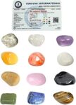 Reiki Crystal Products 12 Chakra Tumble Kit Certified Natural Crystal Tumble Stone Sets Energized by Experienced Reiki Healing Grandmaster