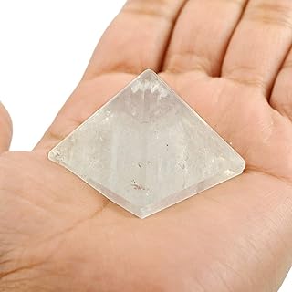 Reiki Crystal Products Natural Clear Quartz Pyramid for Reiki Healing and Crystal Healing Stone Pyramid Size 30-35 mm (Color : Clear) Pack of 1 pc