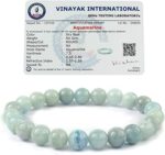 Reiki Crystal Products Unisex Adult Natural Semi Precious, Stone Bracelet, Crystal Stone 8mm Beads Bracelet Round Shape for Reiki Healing and Crystal Healing Chakra Stones