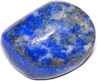 Nature's Crest Lapis Lazuli Tumbled Pebble Stones Tumble Natural Gemstones Crystal for Healing Reiki Aquarium Fillers Garden Decoration (1 Pc Pack)