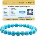 Crystal Heaven Certified Crystal Bracelet for Women Men with Healing Crystal and Reiki Stone - Original Authentic Elastic Beaded Bracelet for Money, Success & Positive Energy