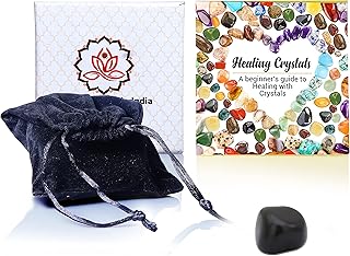 Healing Crystals India Chakra Crystals Healing Stones Natural Crystals Gemstones Spiritual Stones Reiki Healing Chakra Balancing Metaphysical Healing Polished Tumbled Stones (1, Black Tourmaline)